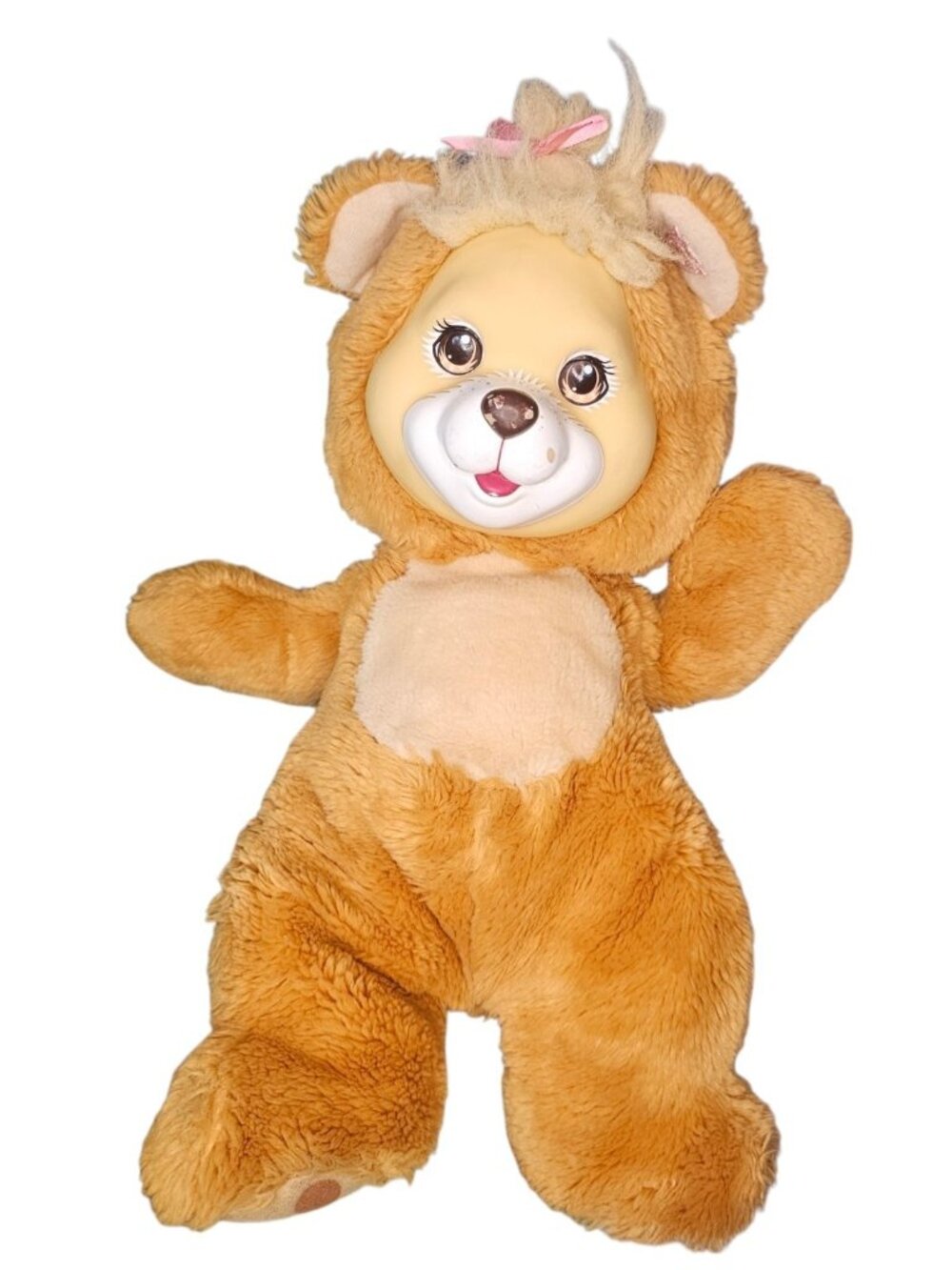 HASBRO‎ VTG 90s BABY CUB SURPRISE BEAR PLUSH Brown No Babies 1992 8802